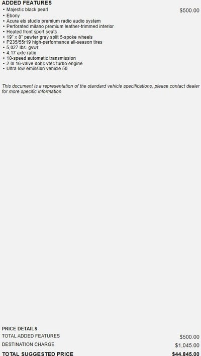 2021 Acura RDX Technology Package