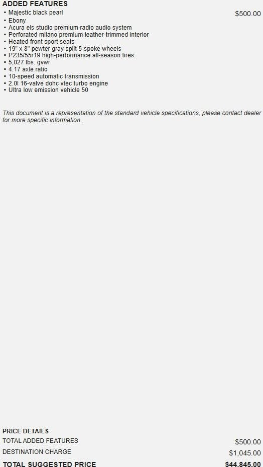 2021 Acura RDX Technology Package