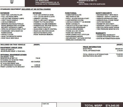 2025 Lincoln Aviator Reserve