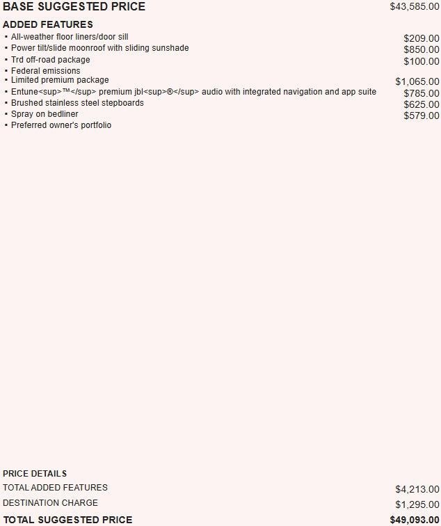 2016 Toyota Tundra Limited 5.7L V8