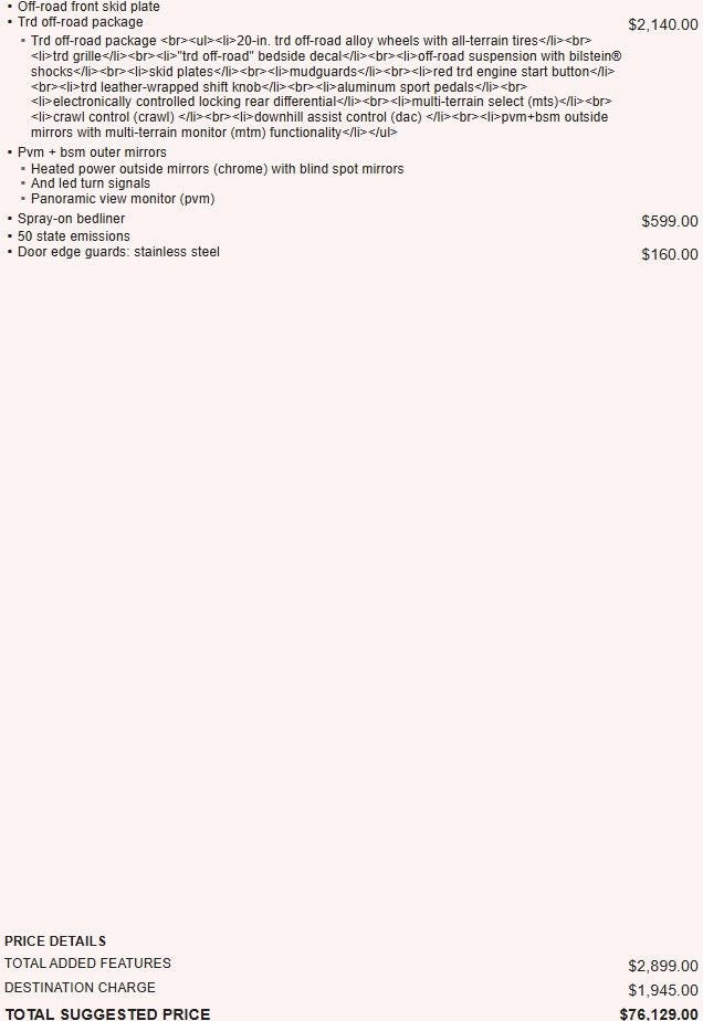 2025 Toyota Tundra Hybrid 1794 Edition CrewMax 5.5' Bed