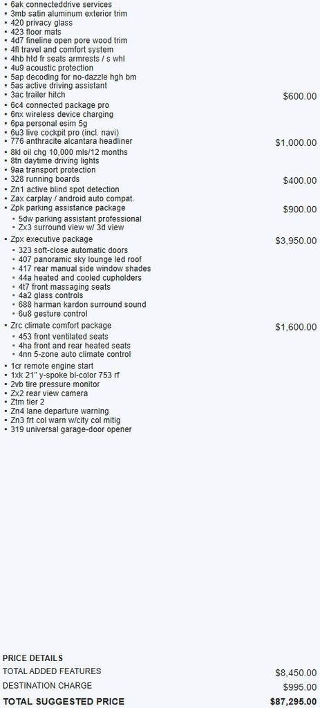 2023 BMW X7 xDrive40i
