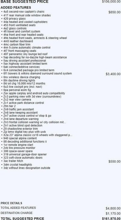 2026 BMW X7 ALPINA XB7