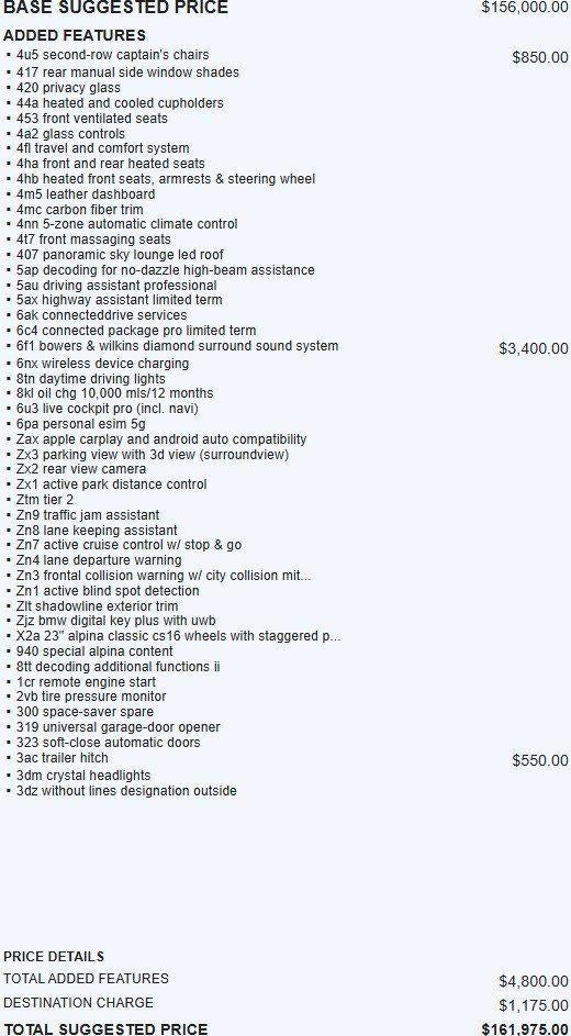 2026 BMW X7 ALPINA XB7