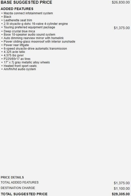 2020 Mazda Mazda CX-5 Touring