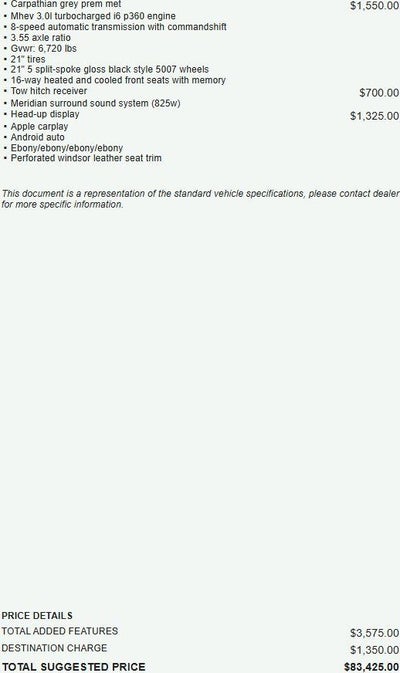 2021 Land Rover Range Rover Sport HSE Silver Edition MHEV