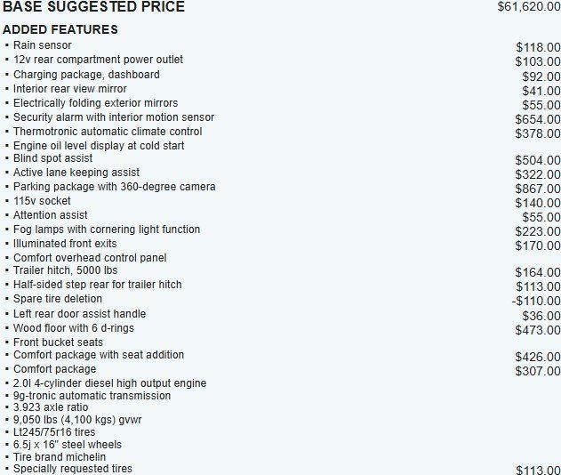 2024 Mercedes-Benz Sprinter 2500 Base