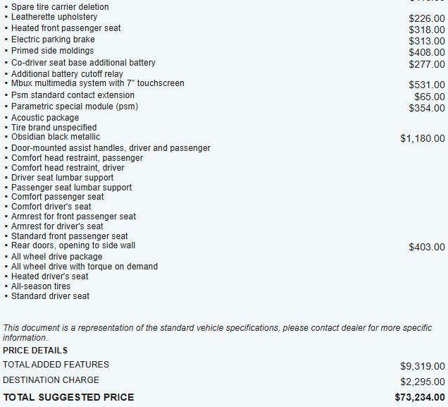 2024 Mercedes-Benz Sprinter 2500 Base