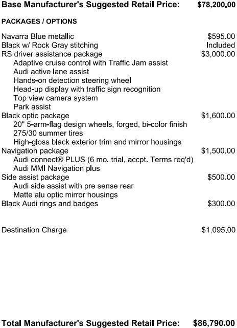 2023 Audi RS 5 Sportback Base