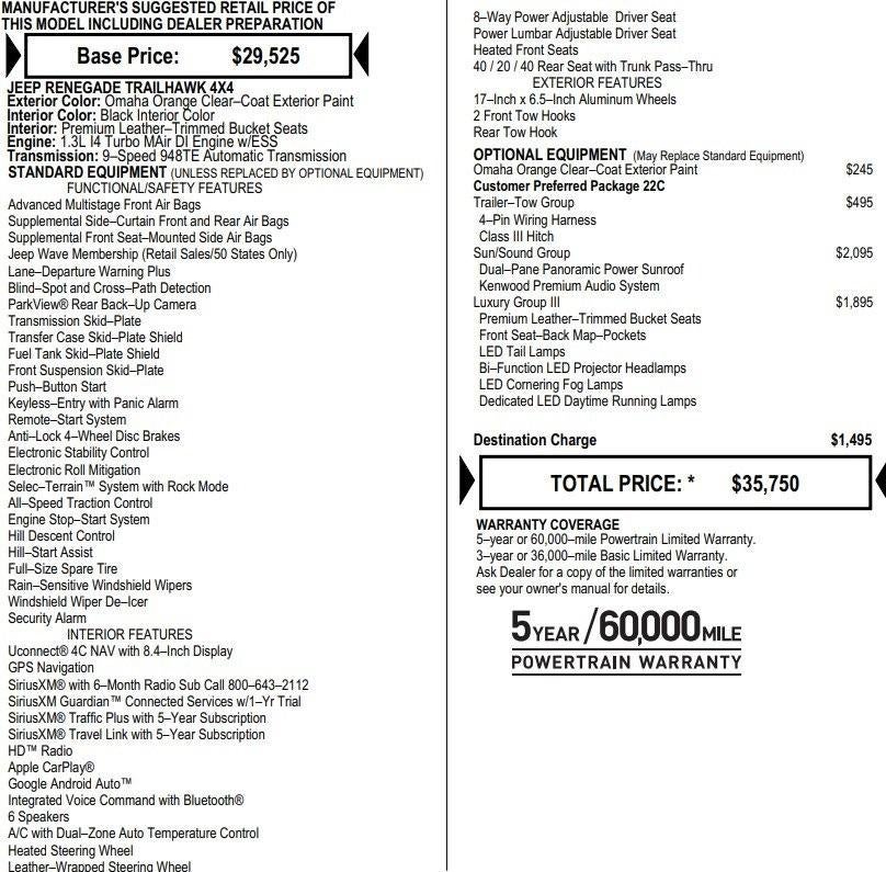 2021 Jeep Renegade Trailhawk