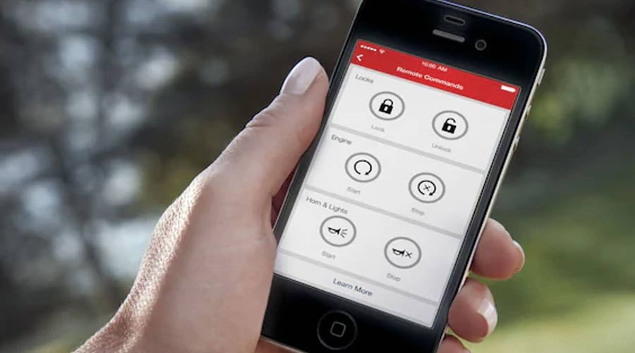 GMC mobile app on a phone
