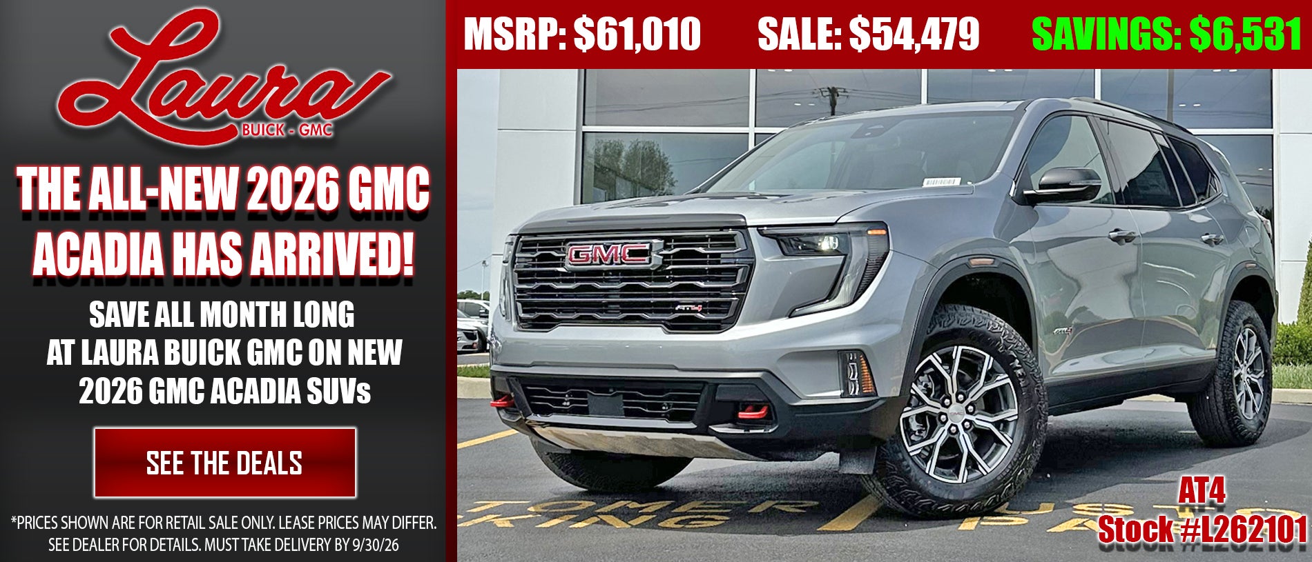 Search new GMC Acadia SUVs