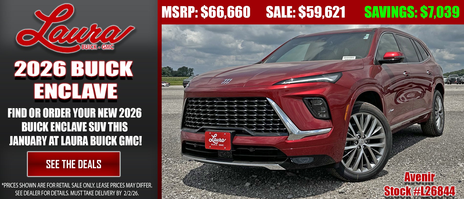 Search new Enclave SUVs