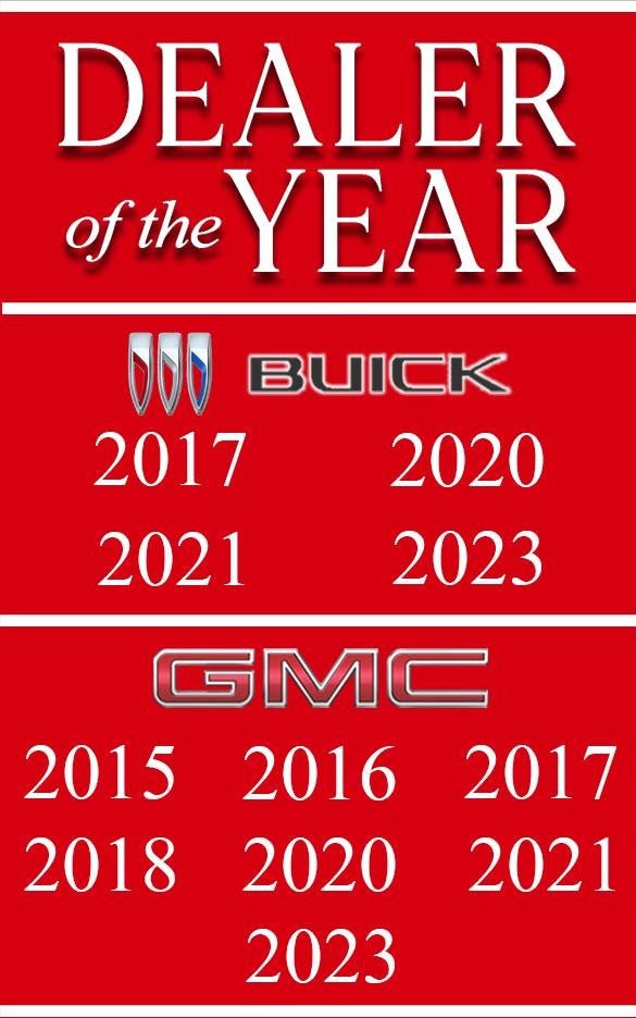 Dealer of the year for Buick and GMC